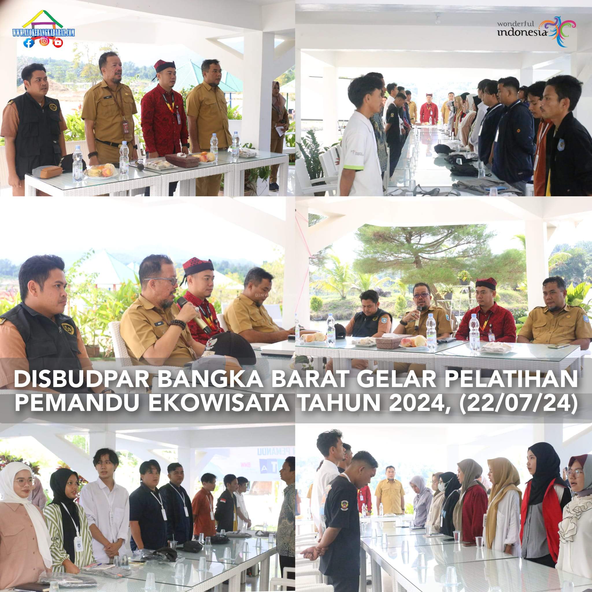 Dinas Kebudayaan dan Pariwisata Bangka Barat Melaksanakan Pelatihan Pemandu Ekowisata Di Wisata Air Biat Mentok Tahun 2024