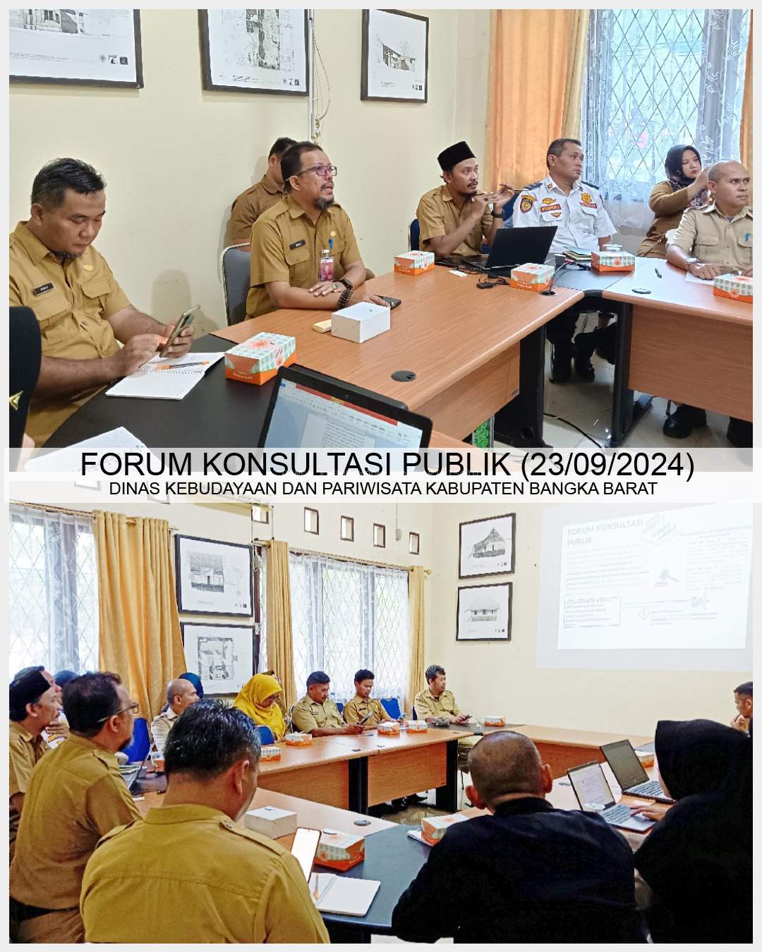 ACARA FORUM KONSULTASI PUBLIK DINAS KEBUDAYAAN DAN PARIWISATA