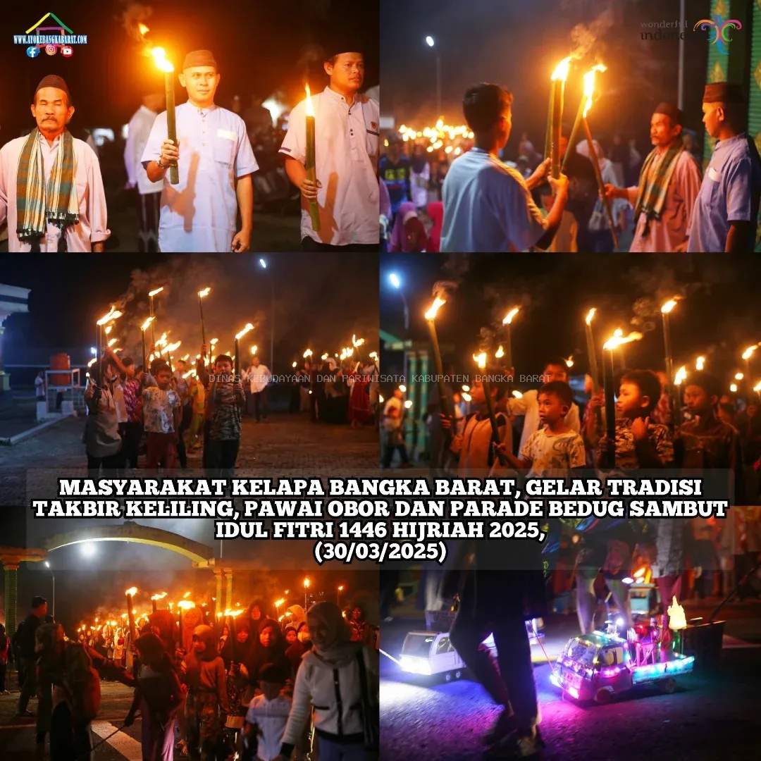 Takbir keliling Pawai Obor dan Parade Bedug Tahun 2025