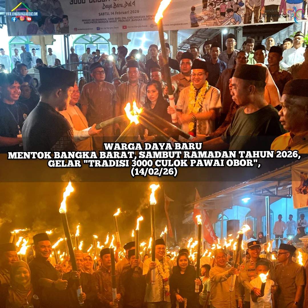 Tradisi 3000 Culok dan Pawai Obor Menyambut Datangnya Bulan Ramadan